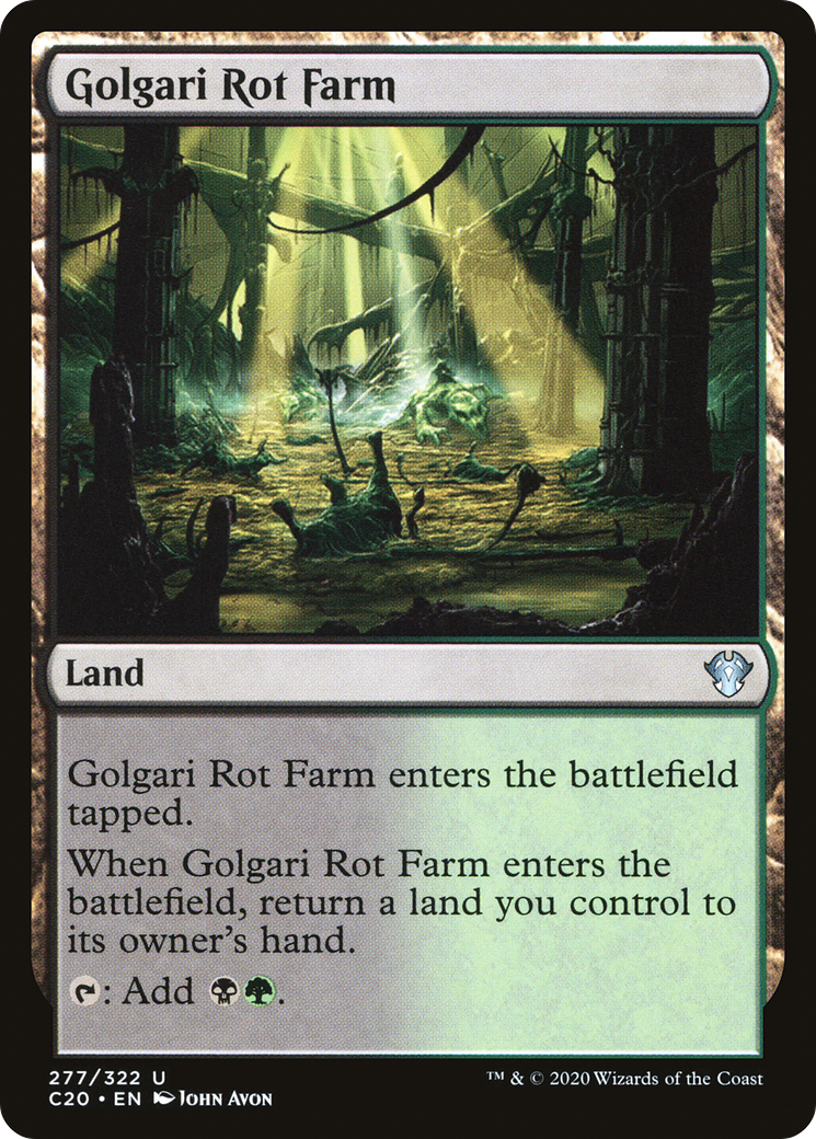 Image of Golgari Rot Farm [Commander 2020]