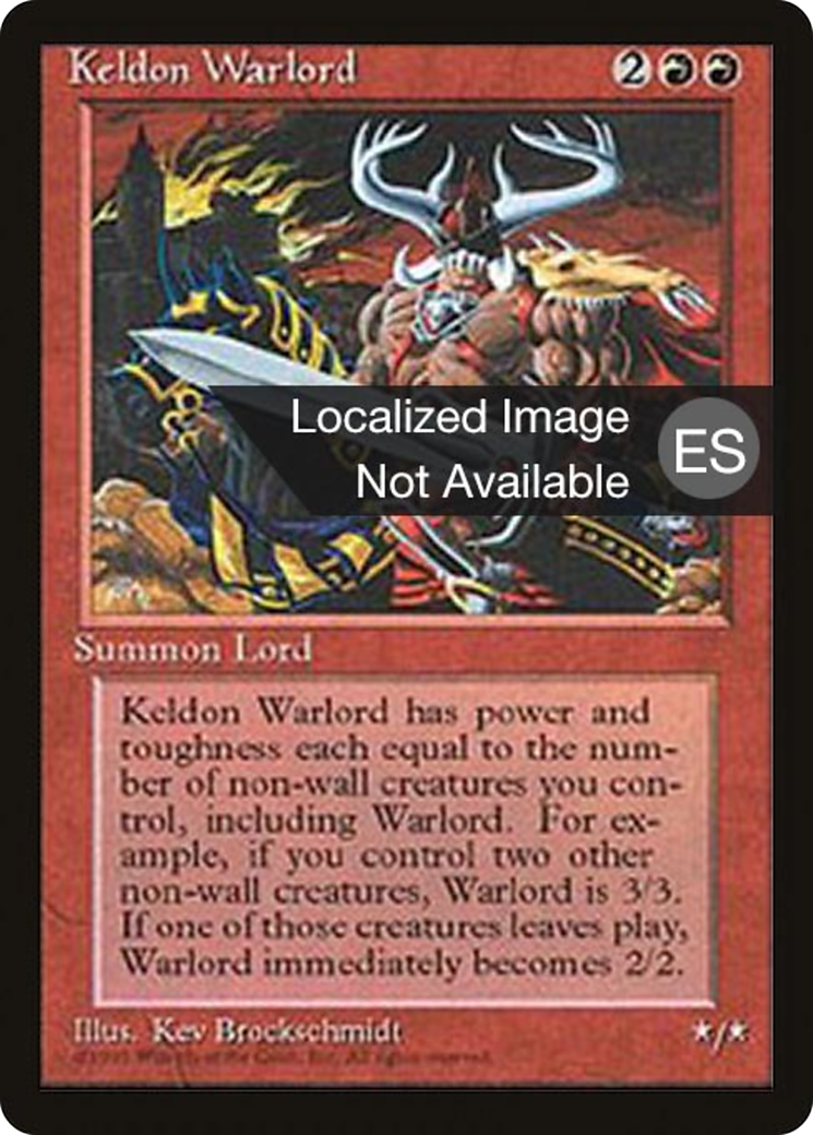 Image of Keldon Warlord [Fourth Edition (Foreign Black Border)]