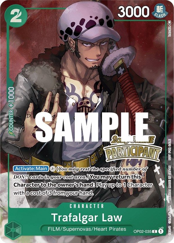 Image of Trafalgar Law (Online Regional 2023) [Participant] [One Piece Promotion Cards]