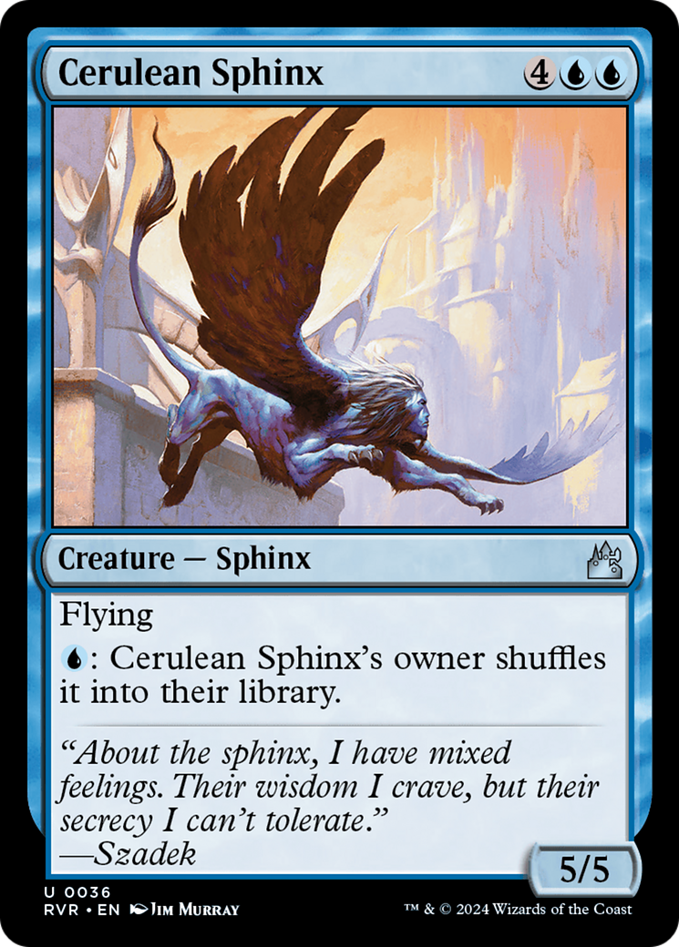 Image of Cerulean Sphinx [Ravnica Remastered]