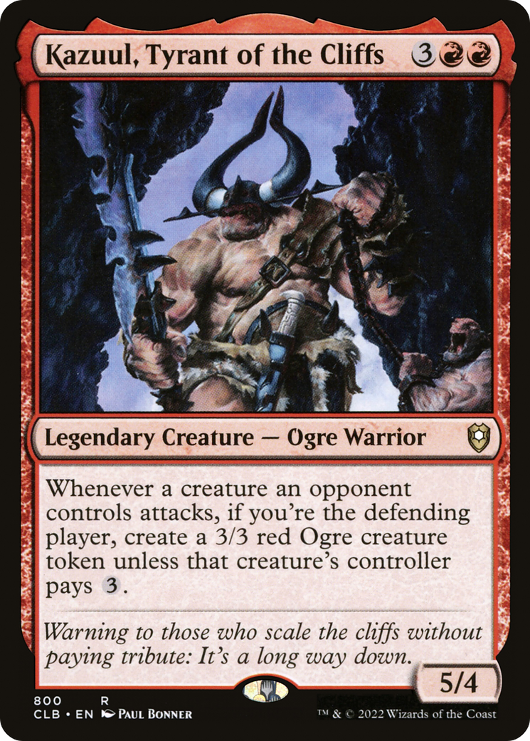 Image of Kazuul, Tyrant of the Cliffs [Commander Legends: Battle for Baldur's Gate]