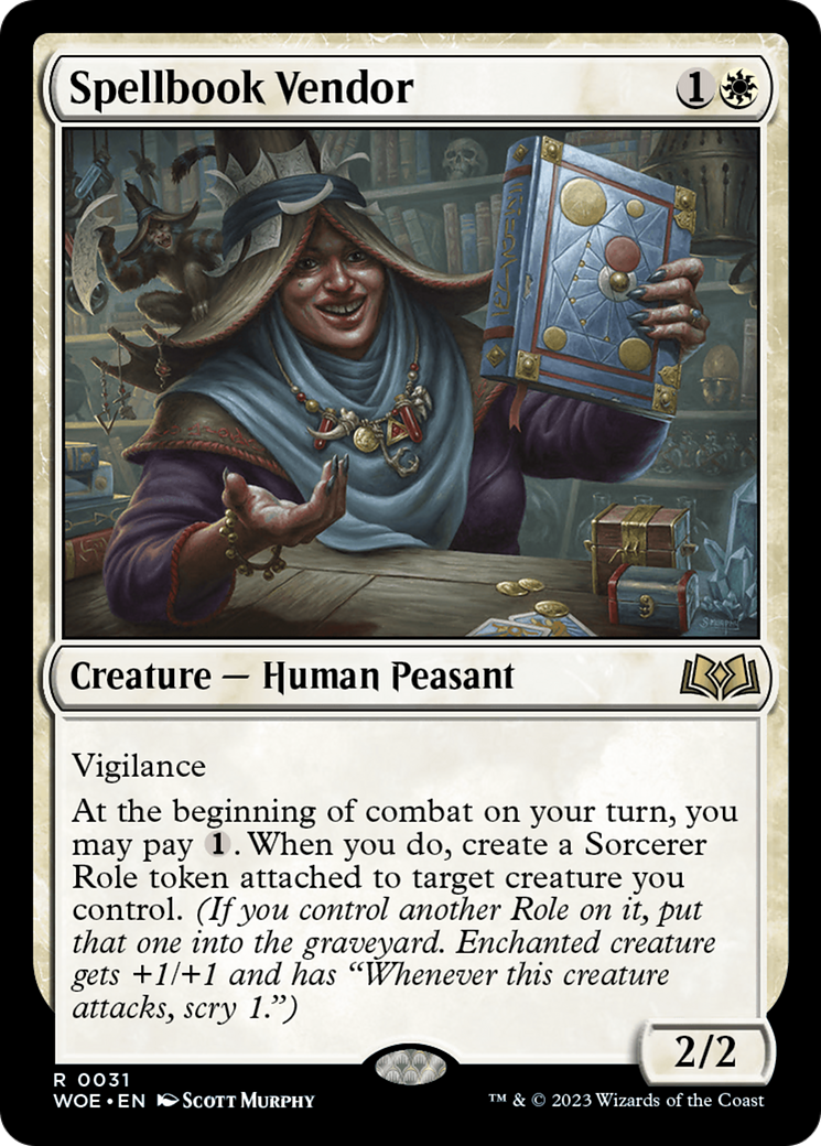 Image of Spellbook Vendor [Wilds of Eldraine]