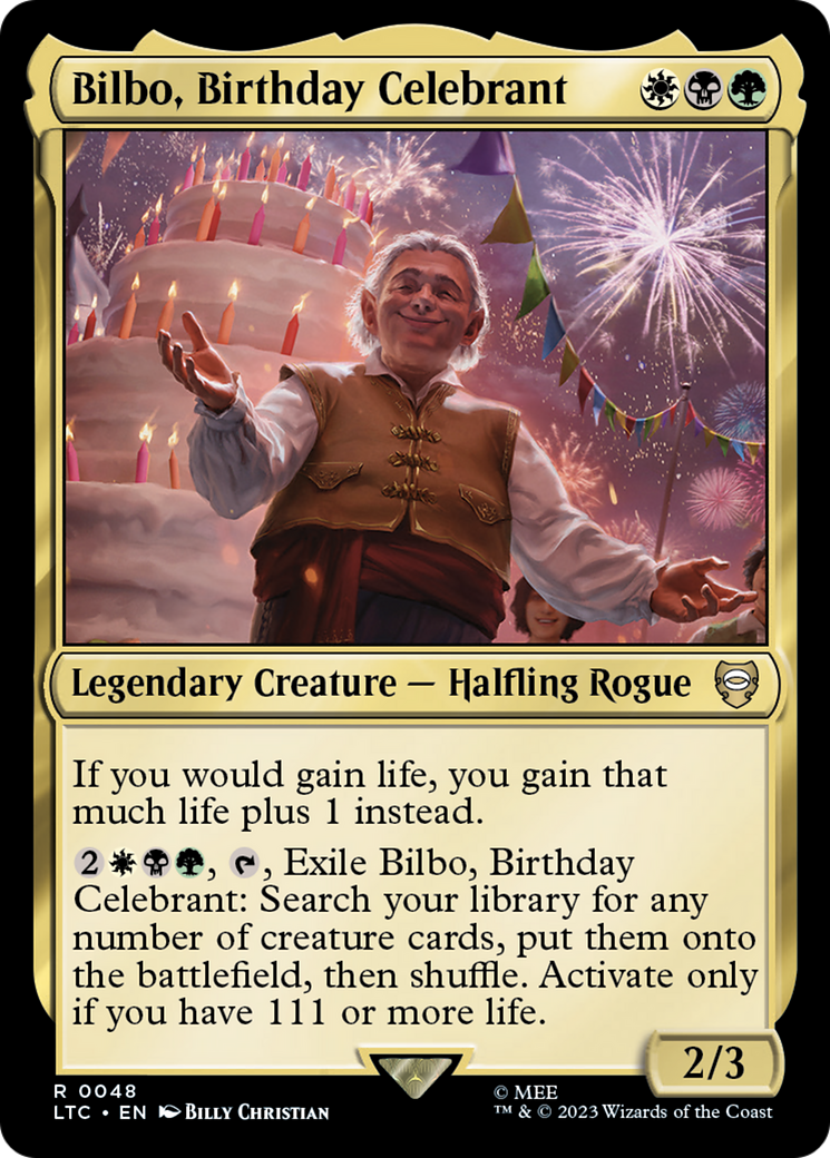 Image of Bilbo, Birthday Celebrant [The Lord of the Rings: Tales of Middle-Earth Commander]