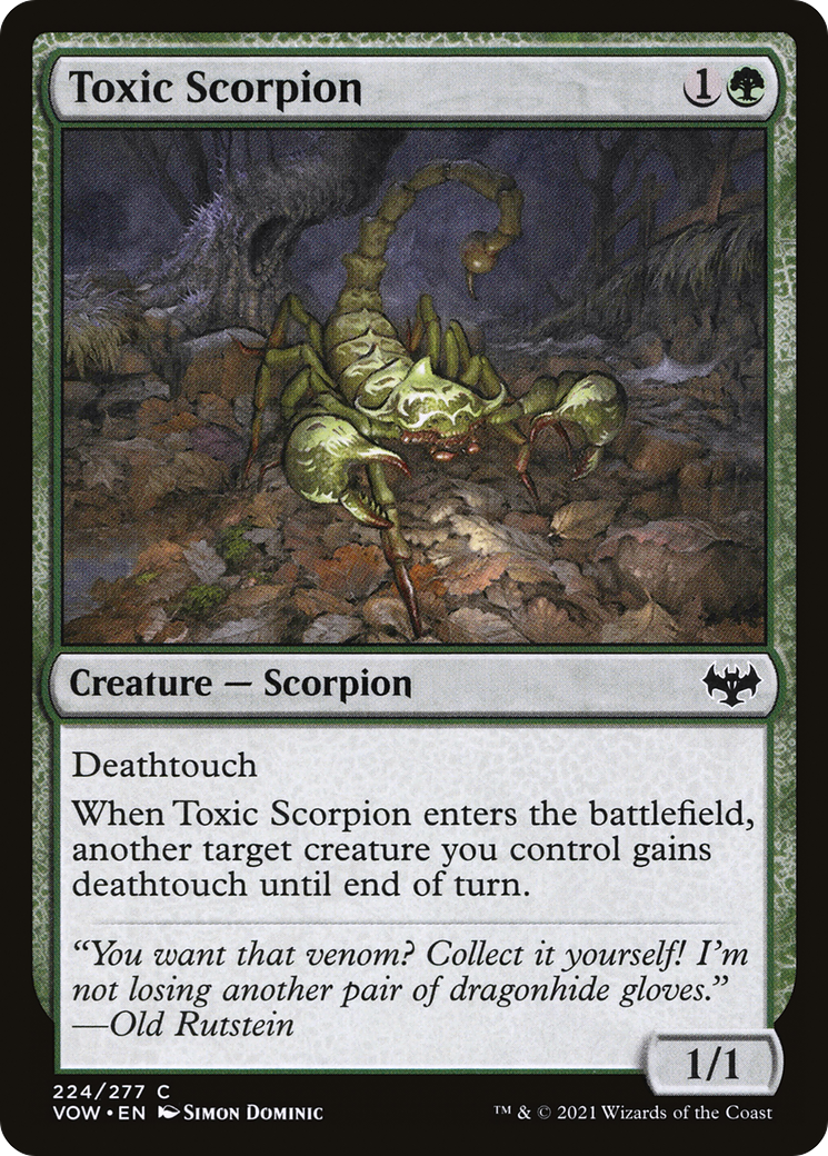 Image of Toxic Scorpion [Innistrad: Crimson Vow]