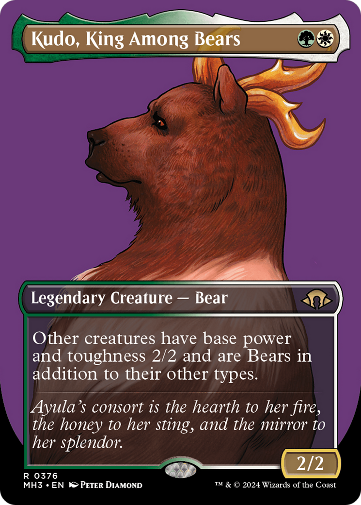 Image of Kudo, King Among Bears (Borderless) [Modern Horizons 3]