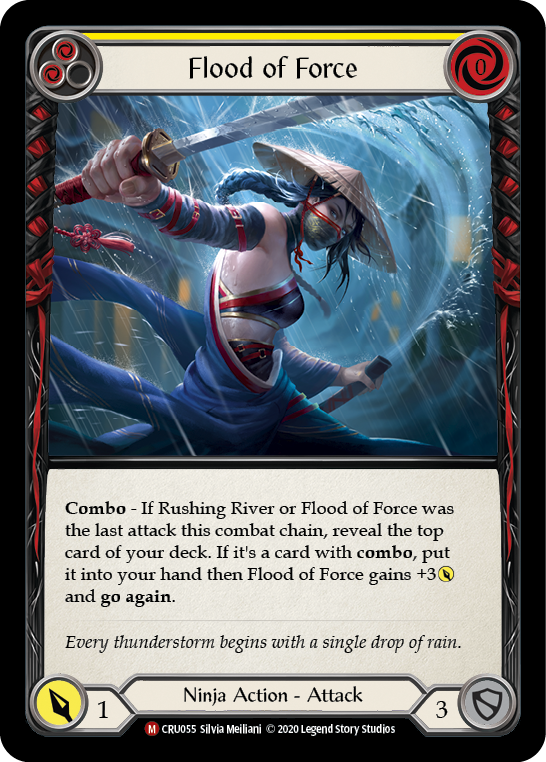 Image of Flood of Force [CRU055] (Crucible of War)  1st Edition Rainbow Foil