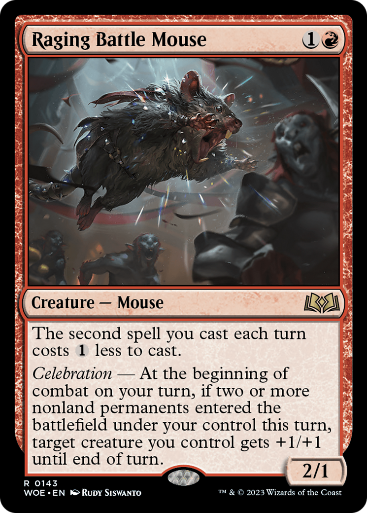 Image of Raging Battle Mouse [Wilds of Eldraine]