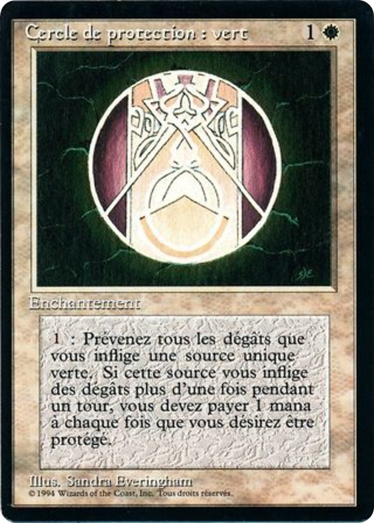 Image of Circle of Protection: Green [Foreign Black Border]