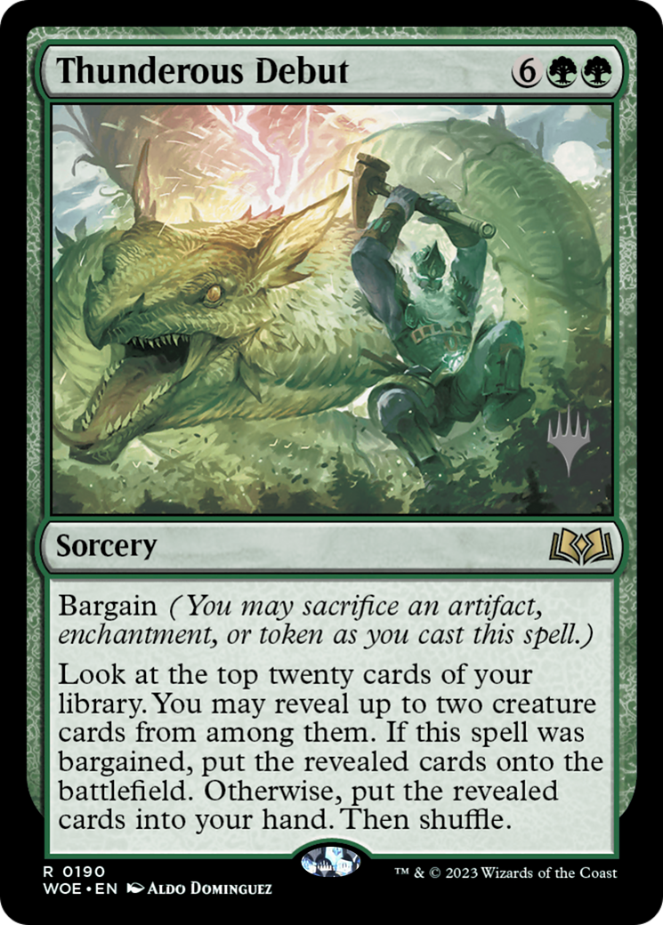 Image of Thunderous Debut (Promo Pack) [Wilds of Eldraine Promos]