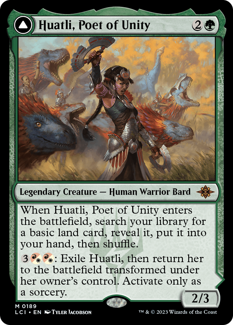 Image of Huatli, Poet of Unity // Roar of the Fifth People [The Lost Caverns of Ixalan]