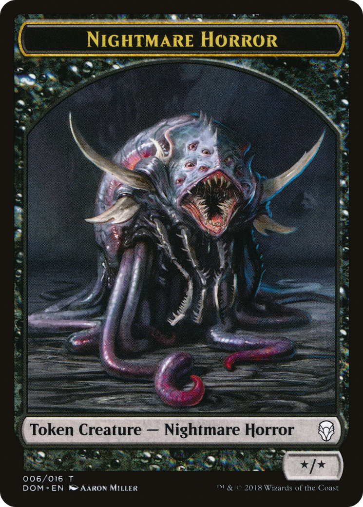Image of Nightmare Horror Token [Dominaria Tokens]