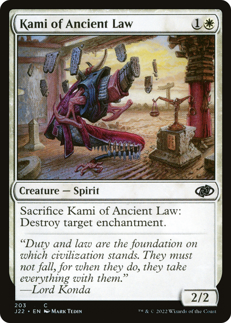 Image of Kami of Ancient Law [Jumpstart 2022]