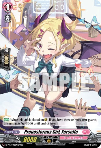 Image of Perposterous Girl, Farselle (D-PR/136EN) [D Promo Cards]