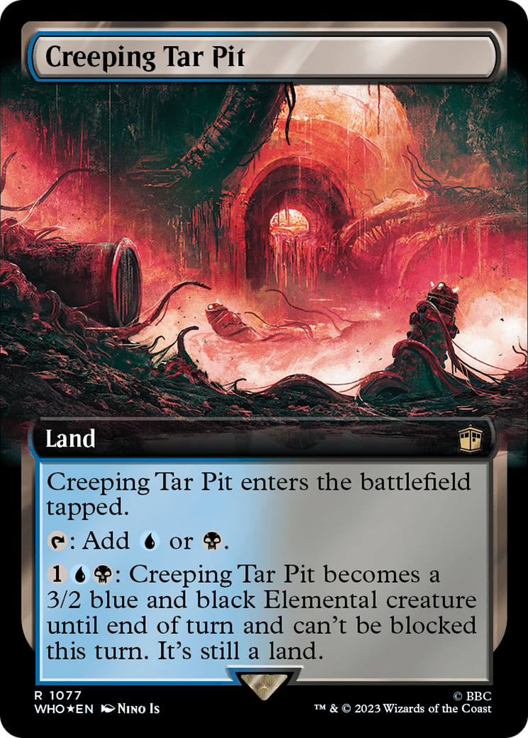 Image of Creeping Tar Pit (Extended Art) (Surge Foil) [Doctor Who]