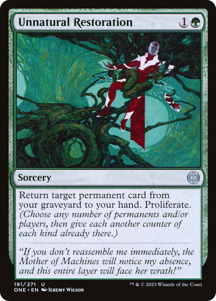 Image of Unnatural Restoration [Phyrexia: All Will Be One]