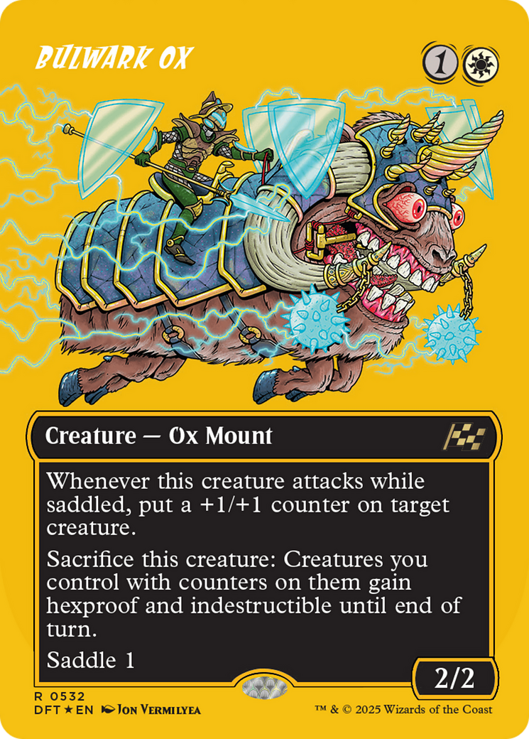 Image of Bulwark Ox (Borderless) (First-Place Foil) [Aetherdrift]