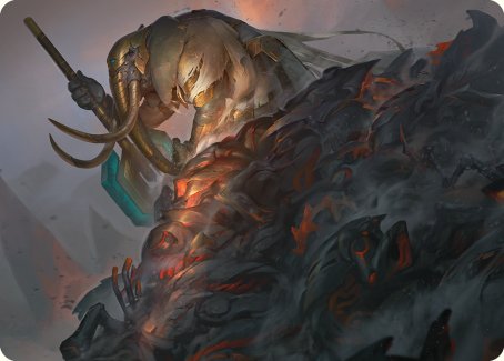 Image of Against All Odds Art Card [Phyrexia: All Will Be One Art Series]