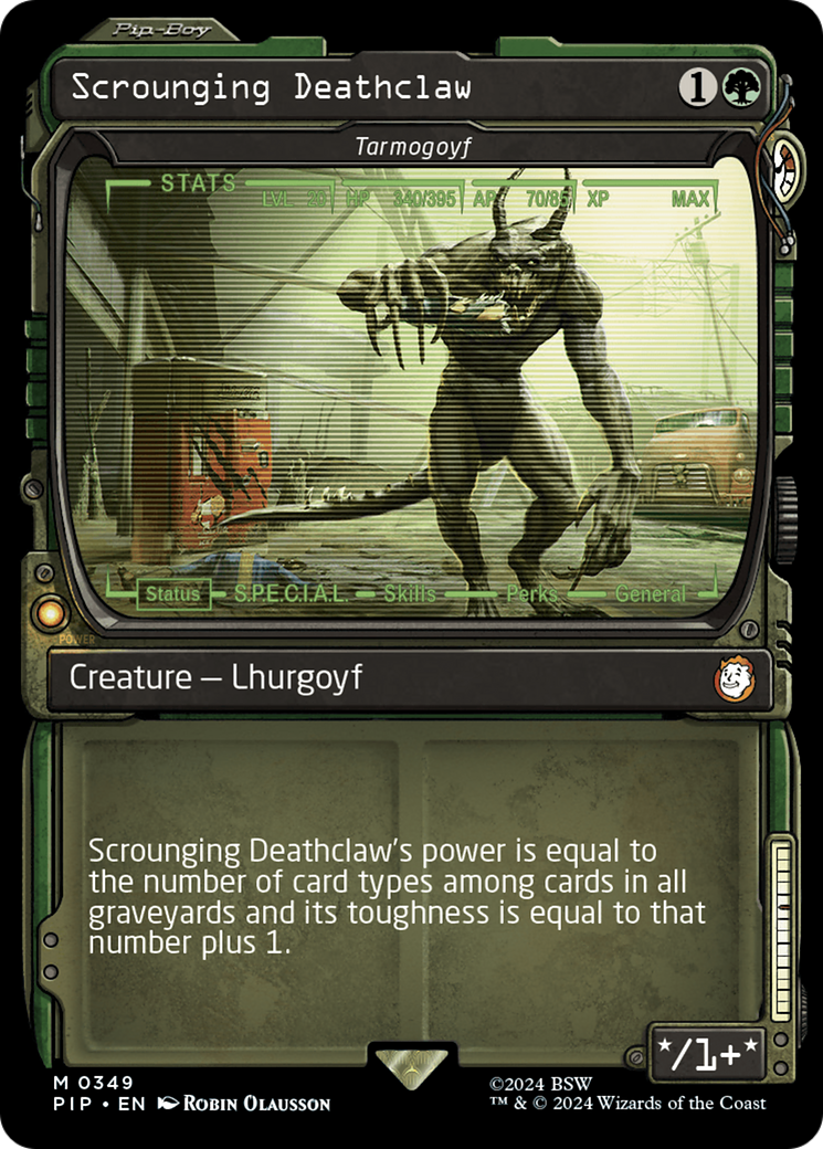 Image of Scrounging Deathclaw - Tarmogoyf (Showcase) [Fallout]