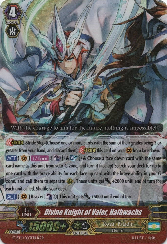 Image of Divine Knight of Valor, Halbwachs (G-BT11/003EN) [Demonic Advent]