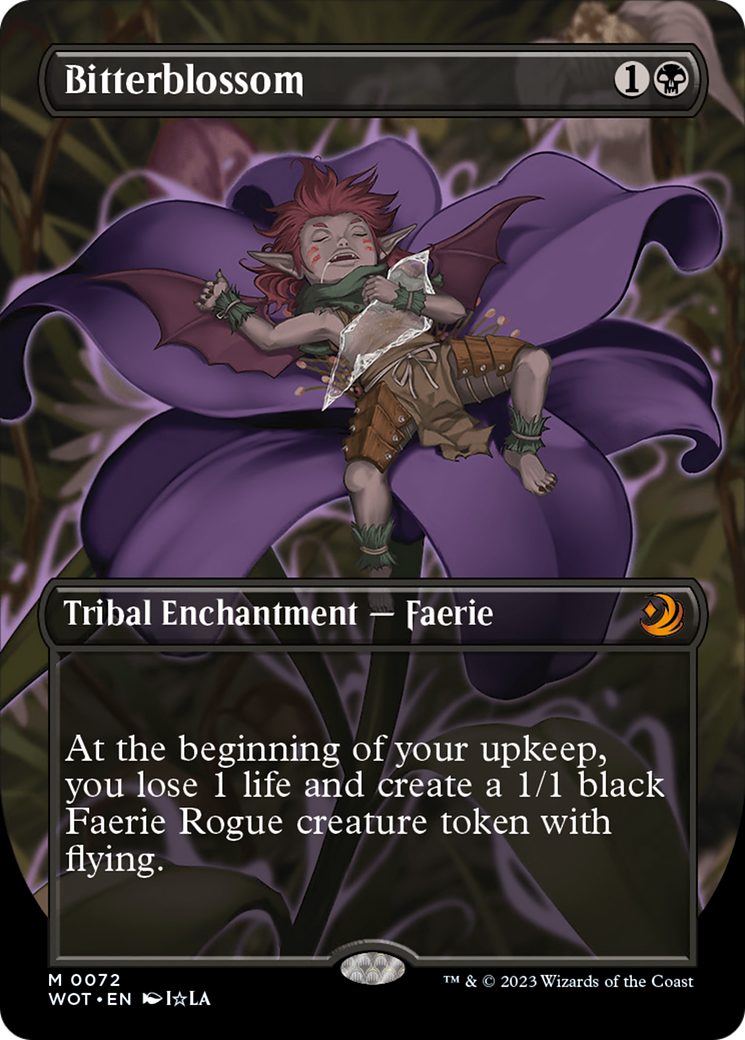 Image of Bitterblossom (Anime Borderless) [Wilds of Eldraine: Enchanting Tales]