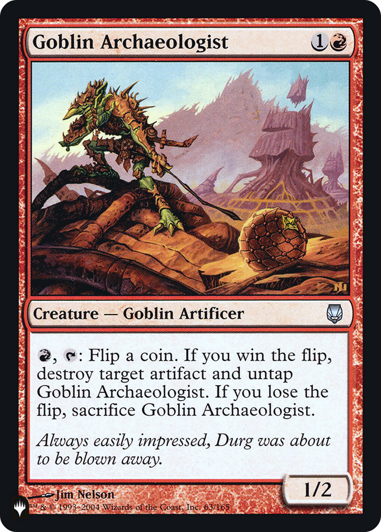 Image of Goblin Archaeologist [Secret Lair: Heads I Win, Tails You Lose]