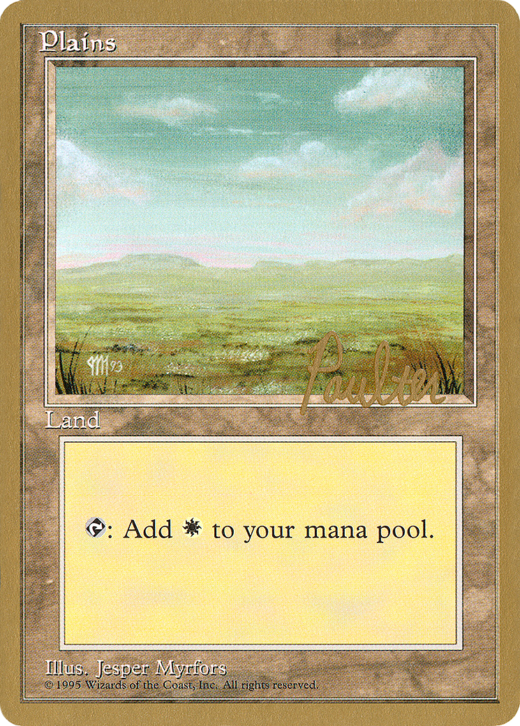 Image of Plains (pp366) (Preston Poulter) [Pro Tour Collector Set]