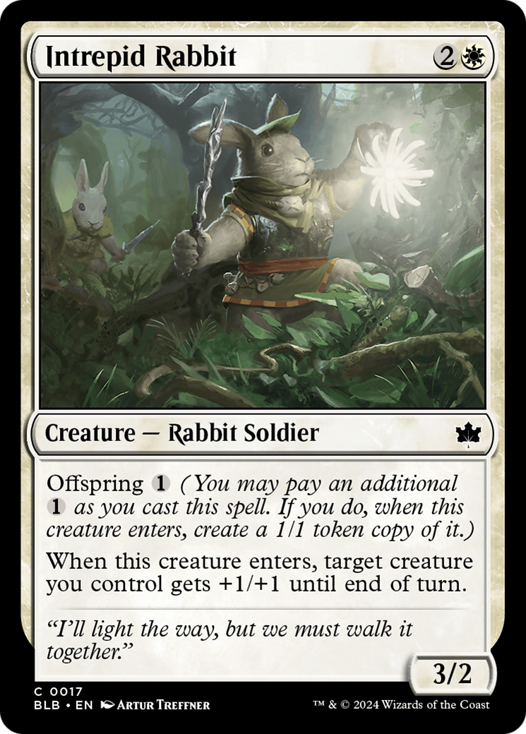 Image of Intrepid Rabbit [Bloomburrow]