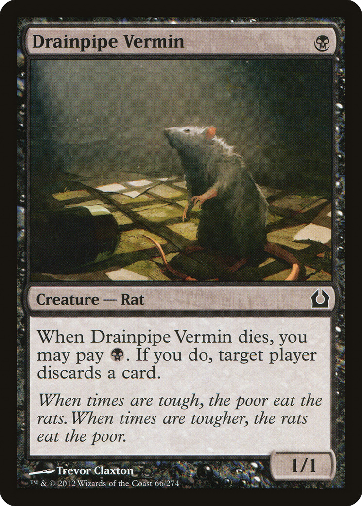 Image of Drainpipe Vermin [Return to Ravnica]
