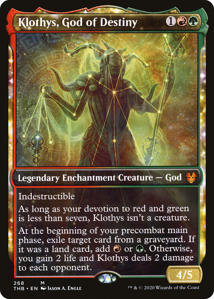Image of Klothys, God of Destiny (Showcase) [Theros Beyond Death]
