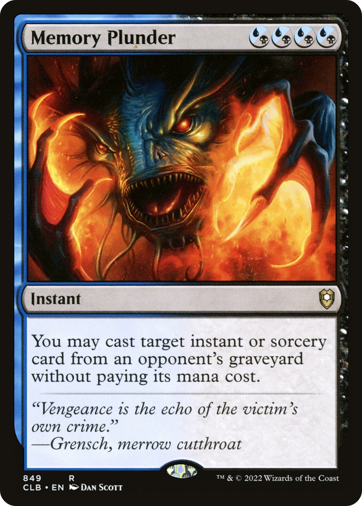 Image of Memory Plunder [Commander Legends: Battle for Baldur's Gate]