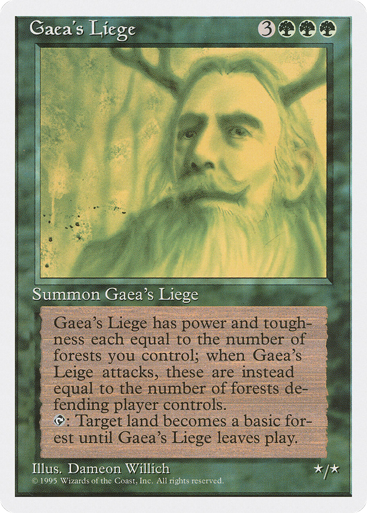Image of Gaea's Liege [Fourth Edition]