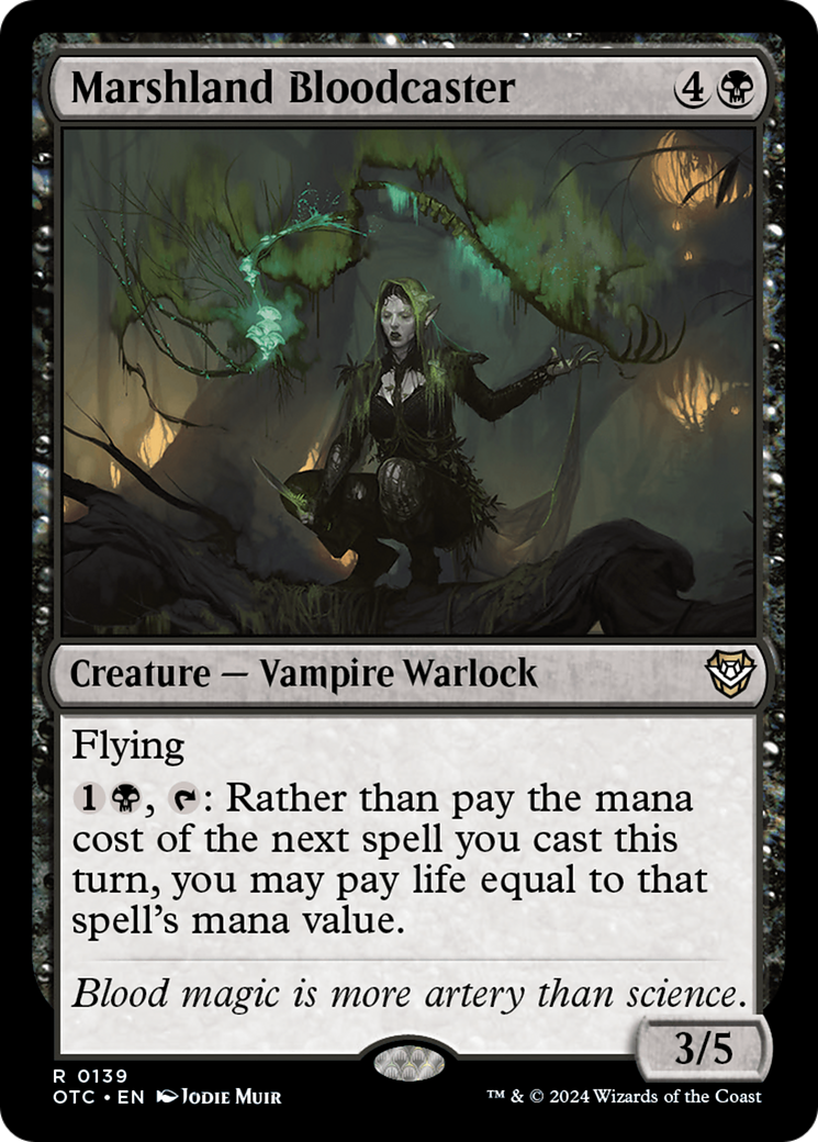 Image of Marshland Bloodcaster [Outlaws of Thunder Junction Commander]