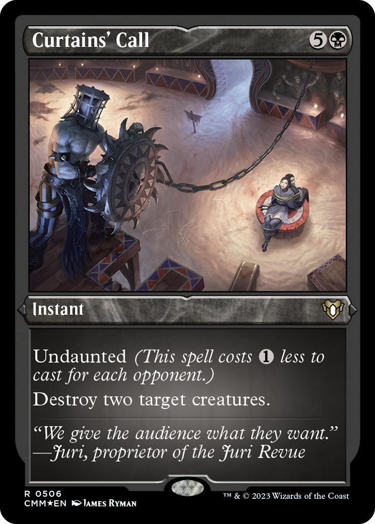Image of Curtains' Call (Foil Etched) [Commander Masters]