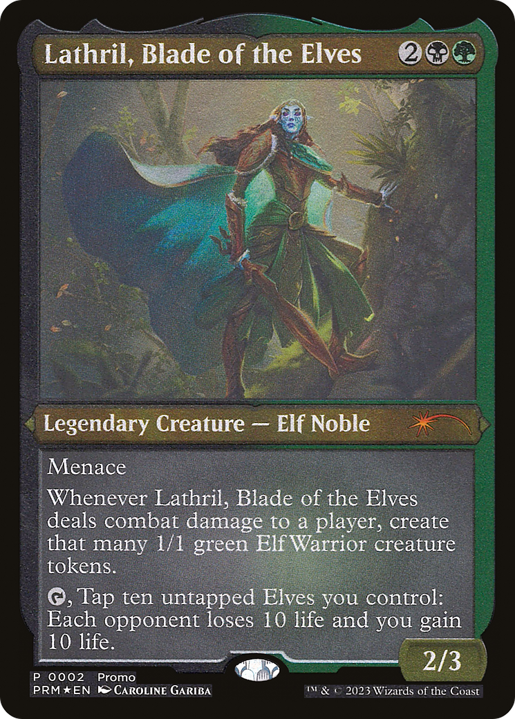 Image of Lathril, Blade of the Elves (Foil Etched) [Media Promos]