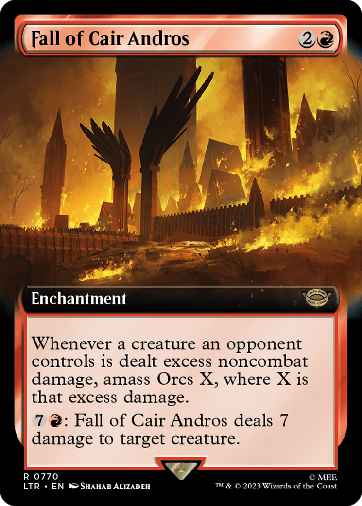 Image of Fall of Cair Andros (Extended Art) (Surge Foil) [The Lord of the Rings: Tales of Middle-Earth]