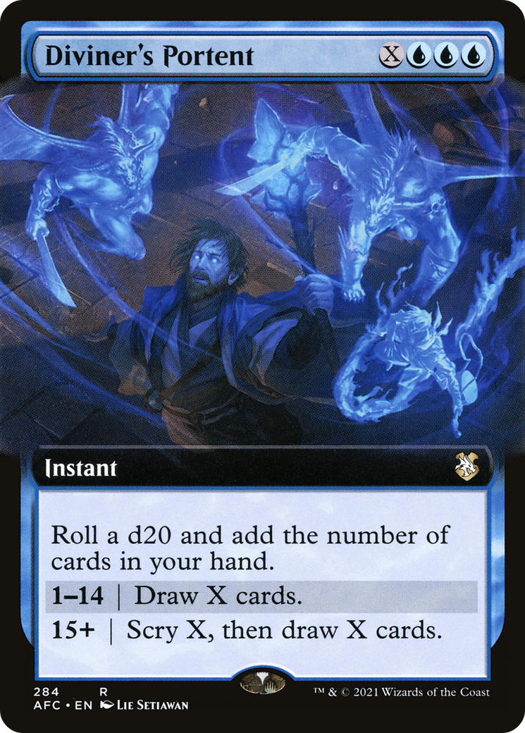 Image of Diviner's Portent (Extended Art) [Dungeons & Dragons: Adventures in the Forgotten Realms Commander]
