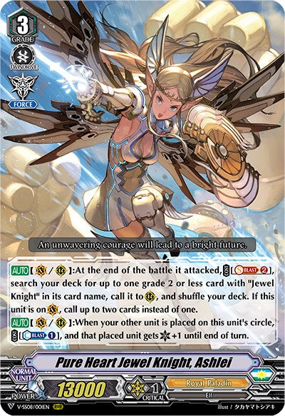 Image of Pure Heart Jewel Knight, Ashlei (V-SS08/001EN) [Clan Selection Plus Vol.2]