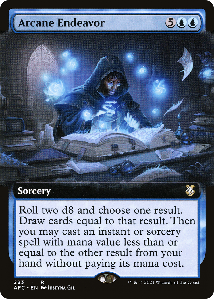 Image of Arcane Endeavor (Extended Art) [Dungeons & Dragons: Adventures in the Forgotten Realms Commander]