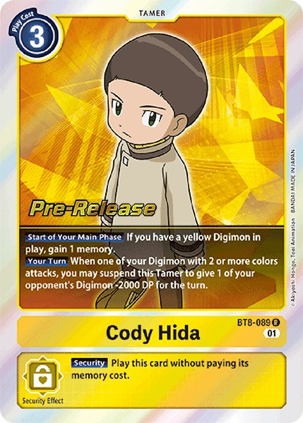 Image of Cody Hida [BT8-089] [New Awakening Pre-Release Cards]