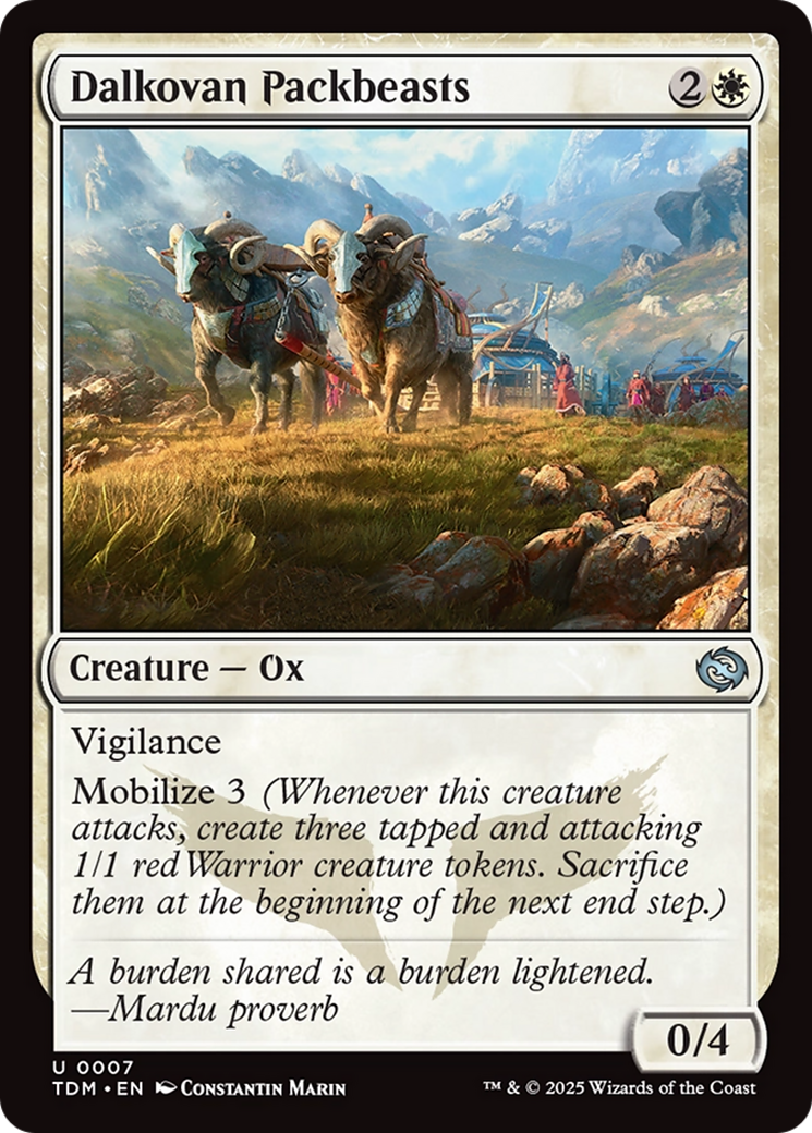 Image of Dalkovan Packbeasts [Tarkir: Dragonstorm]