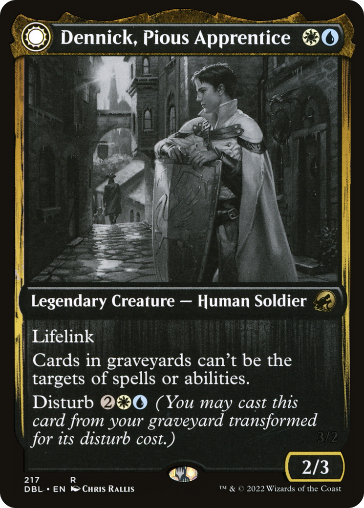 Image of Dennick, Pious Apprentice // Dennick, Pious Apparition [Innistrad: Double Feature]