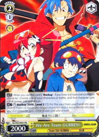 Image of We Are Team GURREN! (GL/S52-PE01 PR) (Promo) [Gurren Lagann]