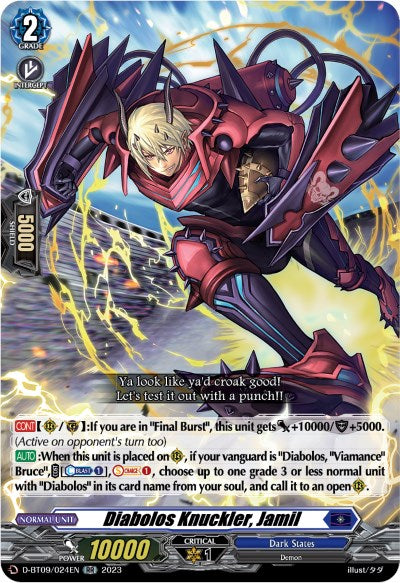Image of Diabolos Knuckler, Jamil (D-BT09/024EN) [Dragontree Invasion]