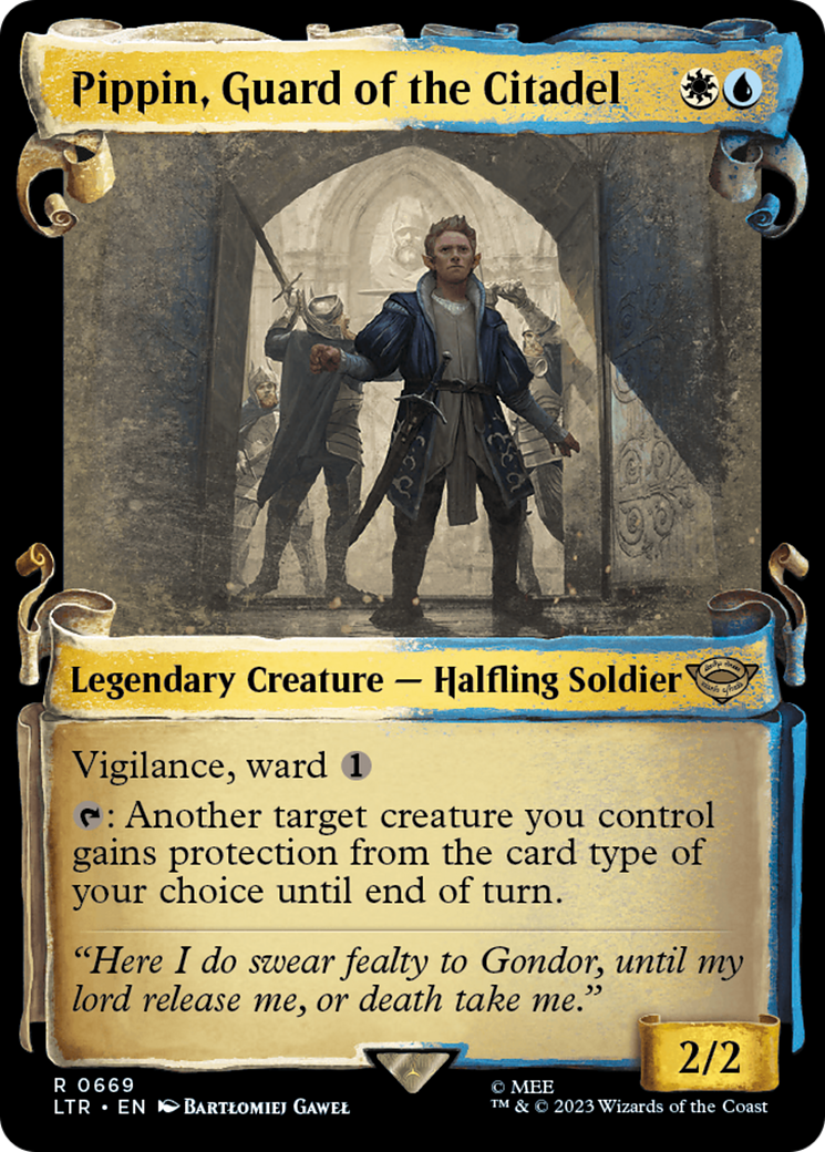 Image of Pippin, Guard of the Citadel [The Lord of the Rings: Tales of Middle-Earth Showcase Scrolls]