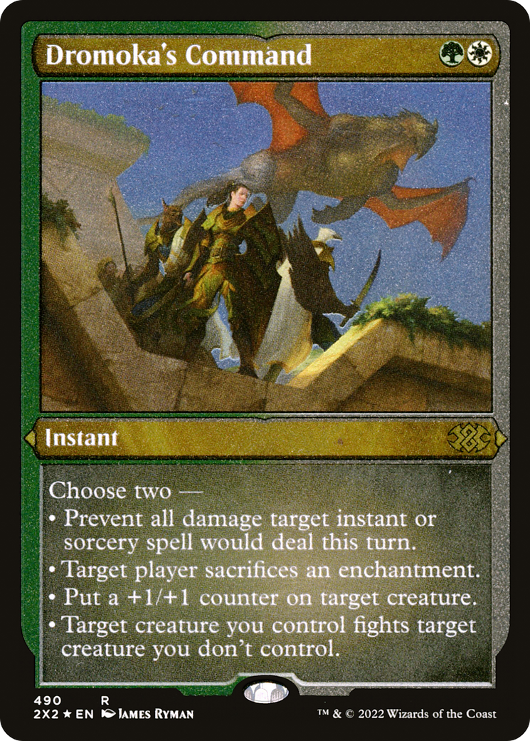 Image of Dromoka's Command (Foil Etched) [Double Masters 2022]