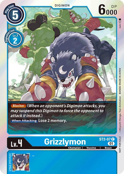 Image of Grizzlymon [ST2-07] (Official Tournament Pack Vol.4) [Starter Deck: Cocytus Blue Promos]