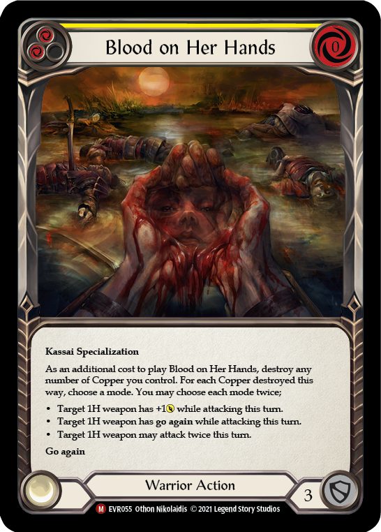 Image of Blood on Her Hands [EVR055] (Everfest)  1st Edition Rainbow Foil