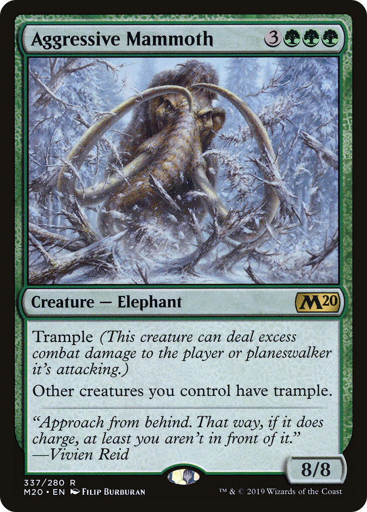 Image of Aggressive Mammoth [Core Set 2020]