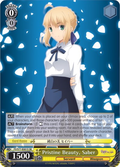 Image of Pristine Beauty, Saber (FS/S77-E001S SR) [Fate/Stay Night [Heaven's Feel] Vol.2]