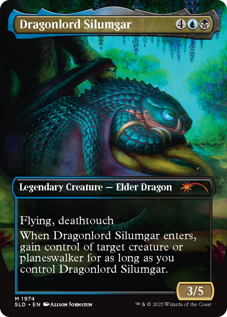 Image of Dragonlord Silumgar // Dragonlord Silumgar (SLD-1974) - Secret Lair Drop (Borderless) Foil